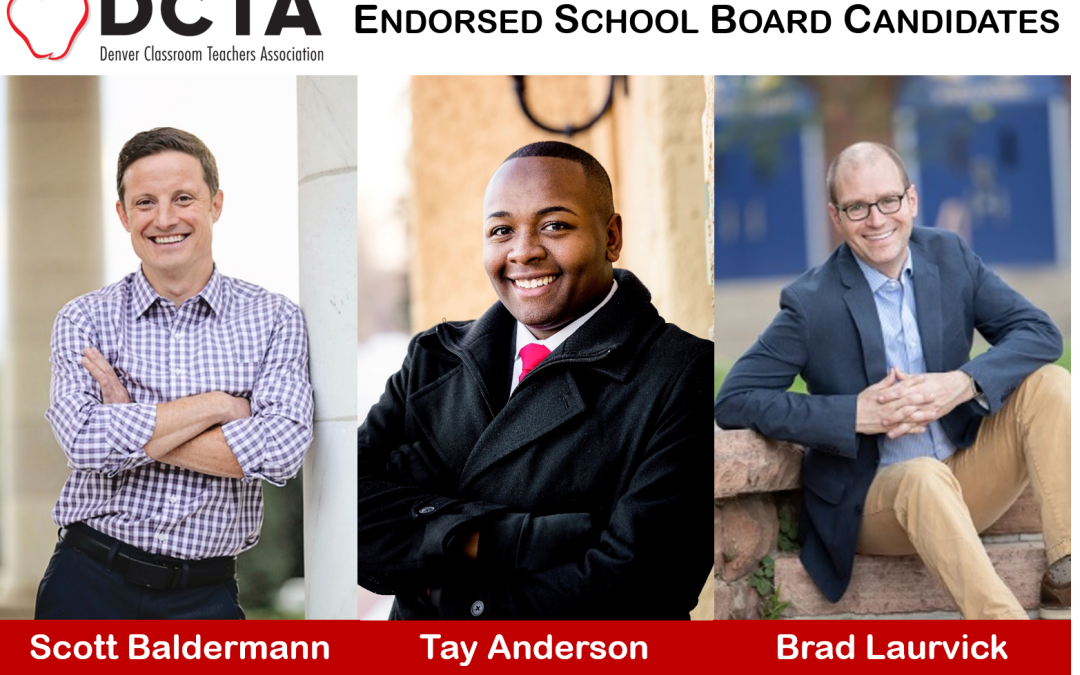 DCTA Endorses 3 Champions of Strong Neighborhood Schools for DPS School Board